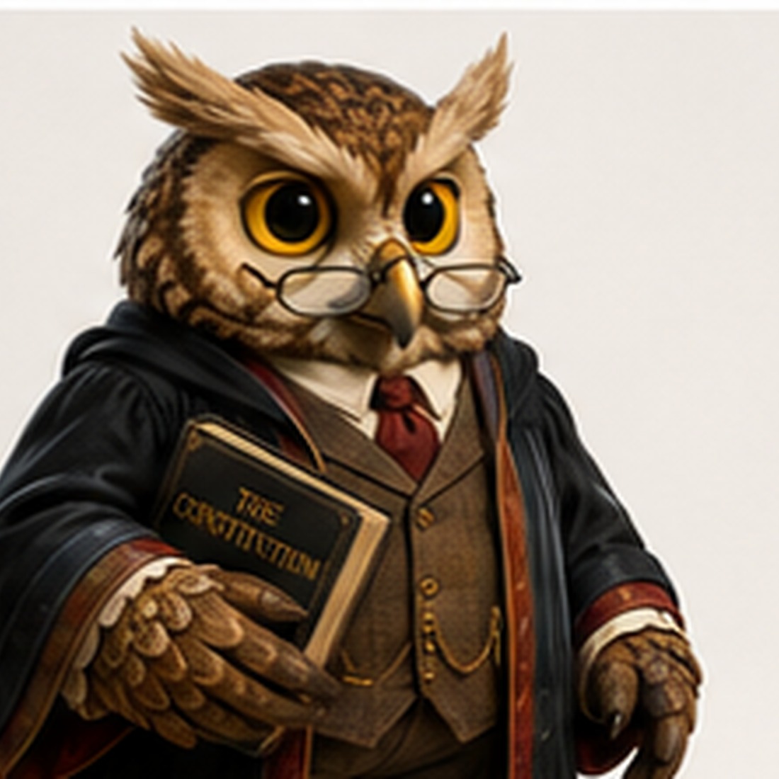 ConstitutionOwl three-quarter portrait