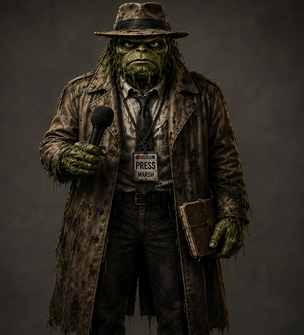 Gideon Marsh, FrontPage Crew investigative correspondent