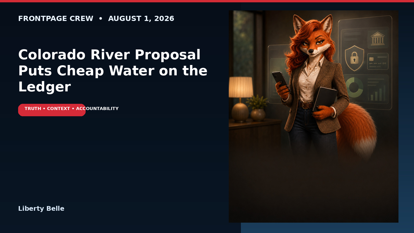 Colorado River Proposal Puts Cheap Water on the Accountability Ledger