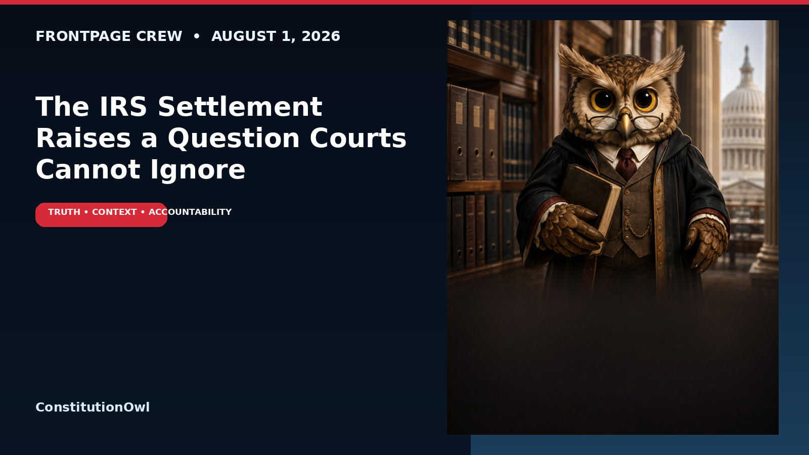 The IRS Settlement Raises a Question Courts Cannot Ignore