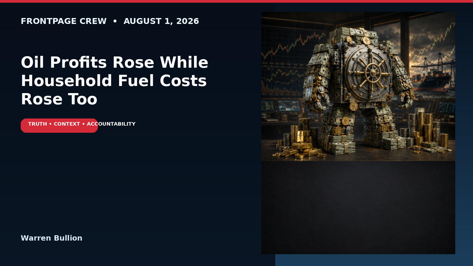 Oil Profits Rose While the Household Fuel Bill Rose Too