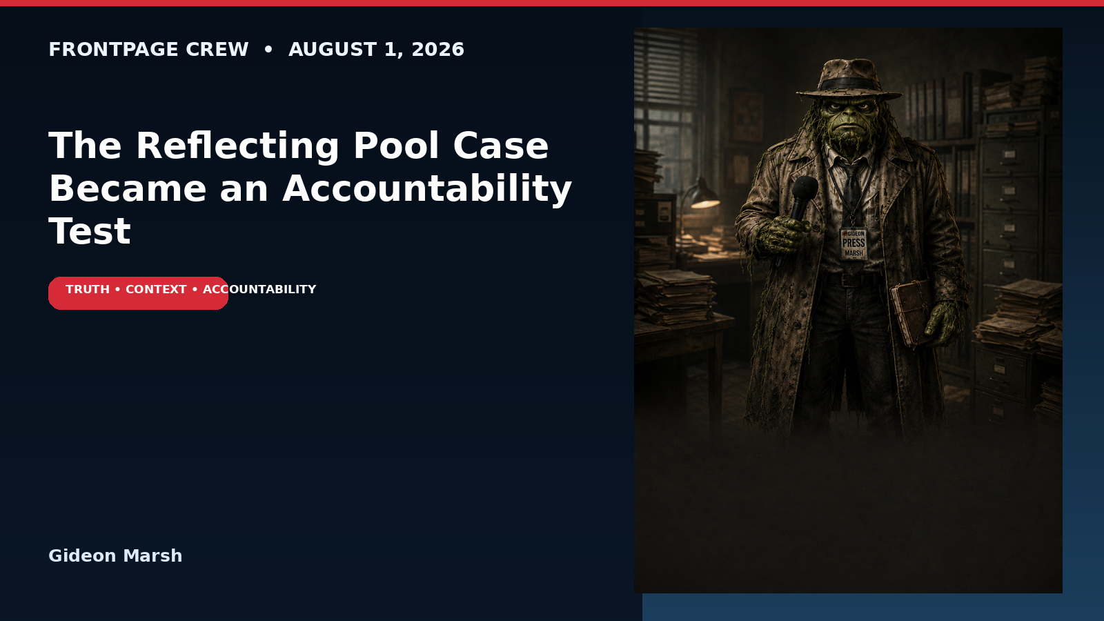The Reflecting Pool Case Became an Accountability Test