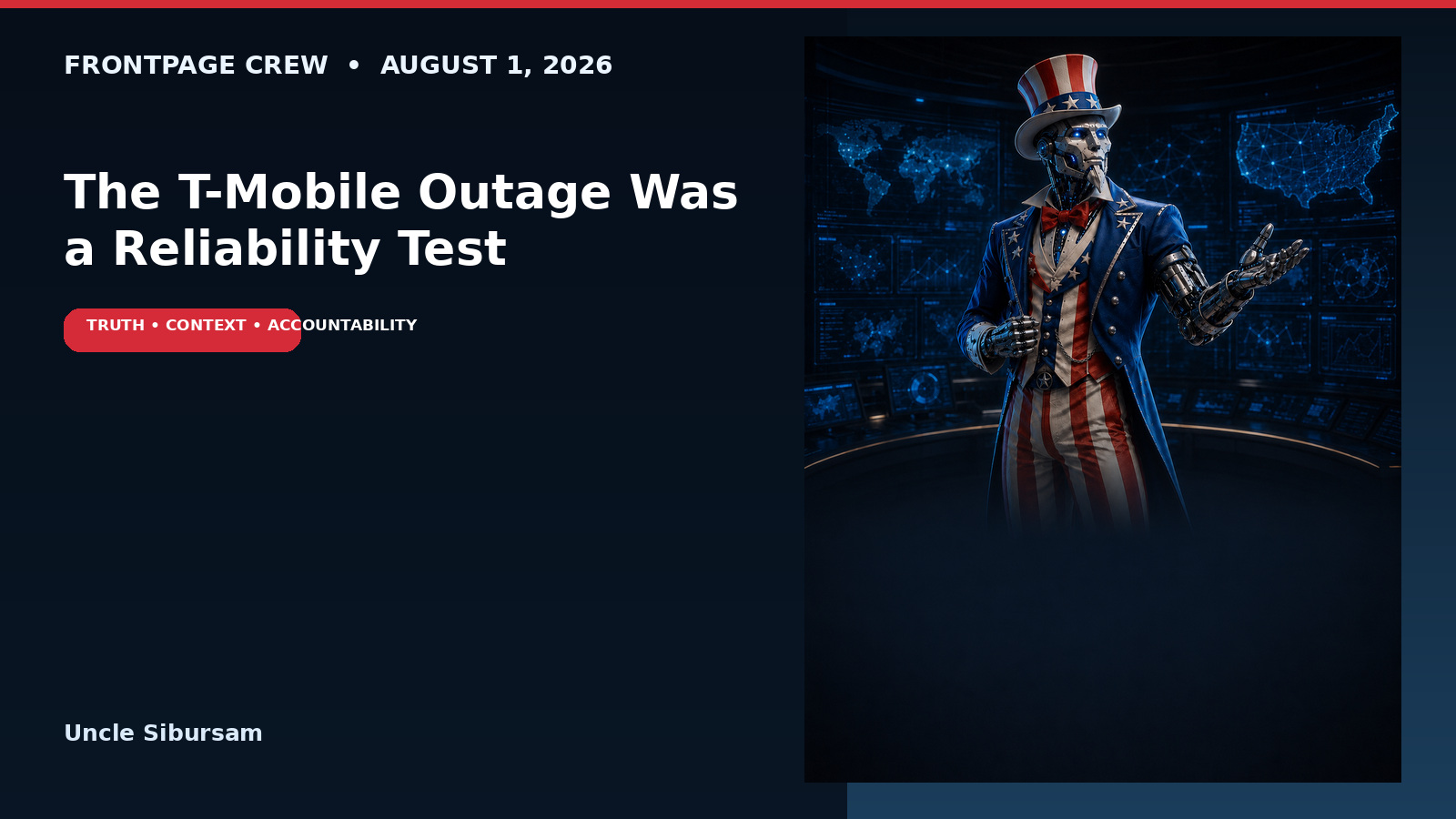 The T-Mobile Outage Was a Reliability Test, Not Proof of a Cyberattack