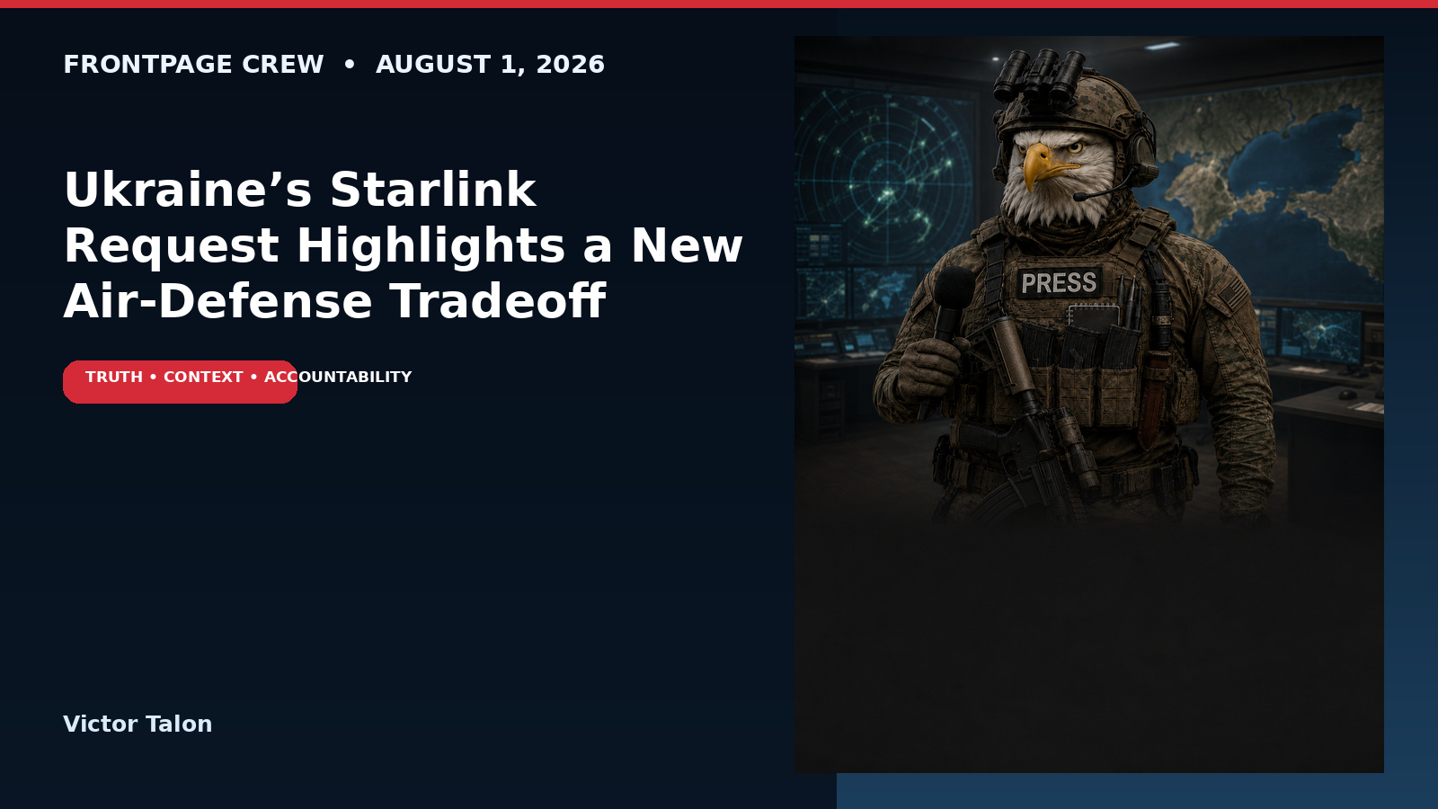 Ukraine’s Starlink Request Highlights a New Air-Defense Tradeoff