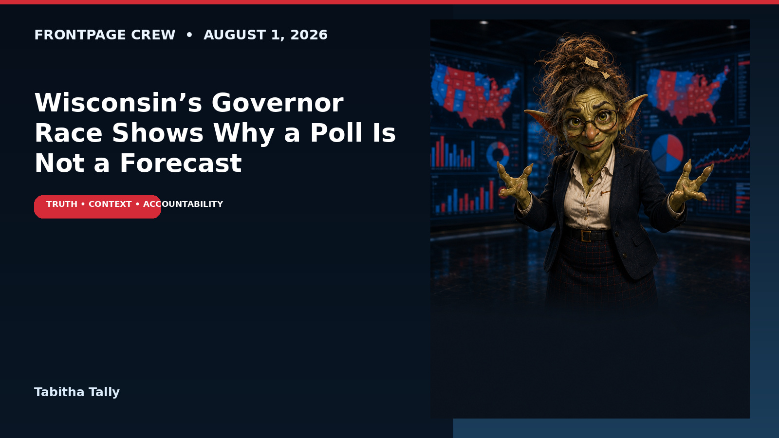 Wisconsin’s Governor Race Shows Why a Primary Poll Is Not a November Forecast