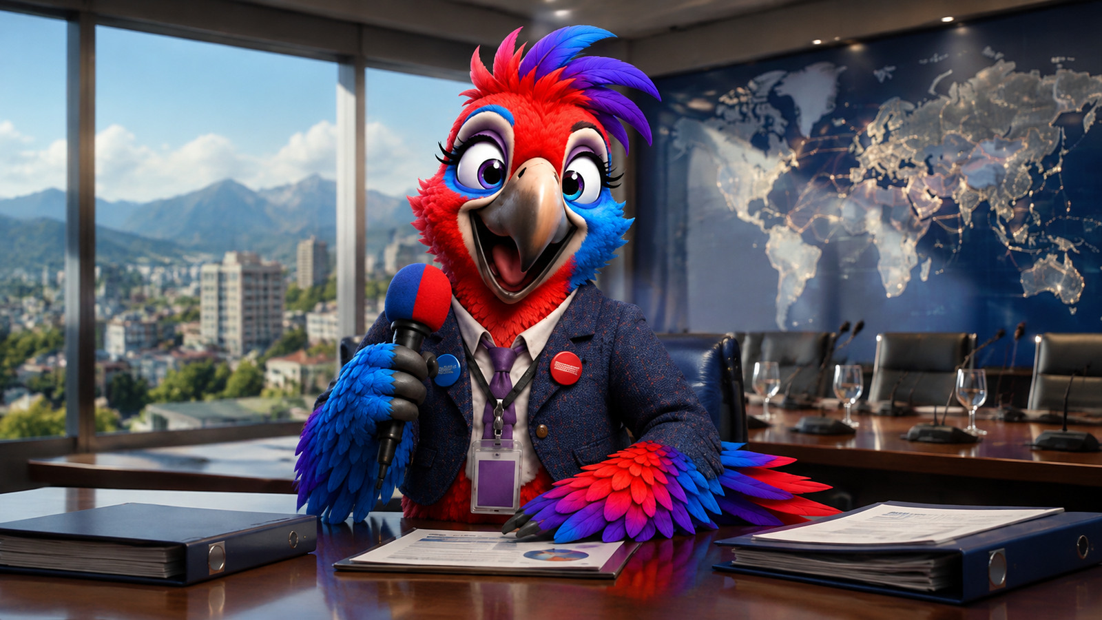 Polly Ticks reporting on G20 Finance Ministers Open Two-Day Meeting in Asheville