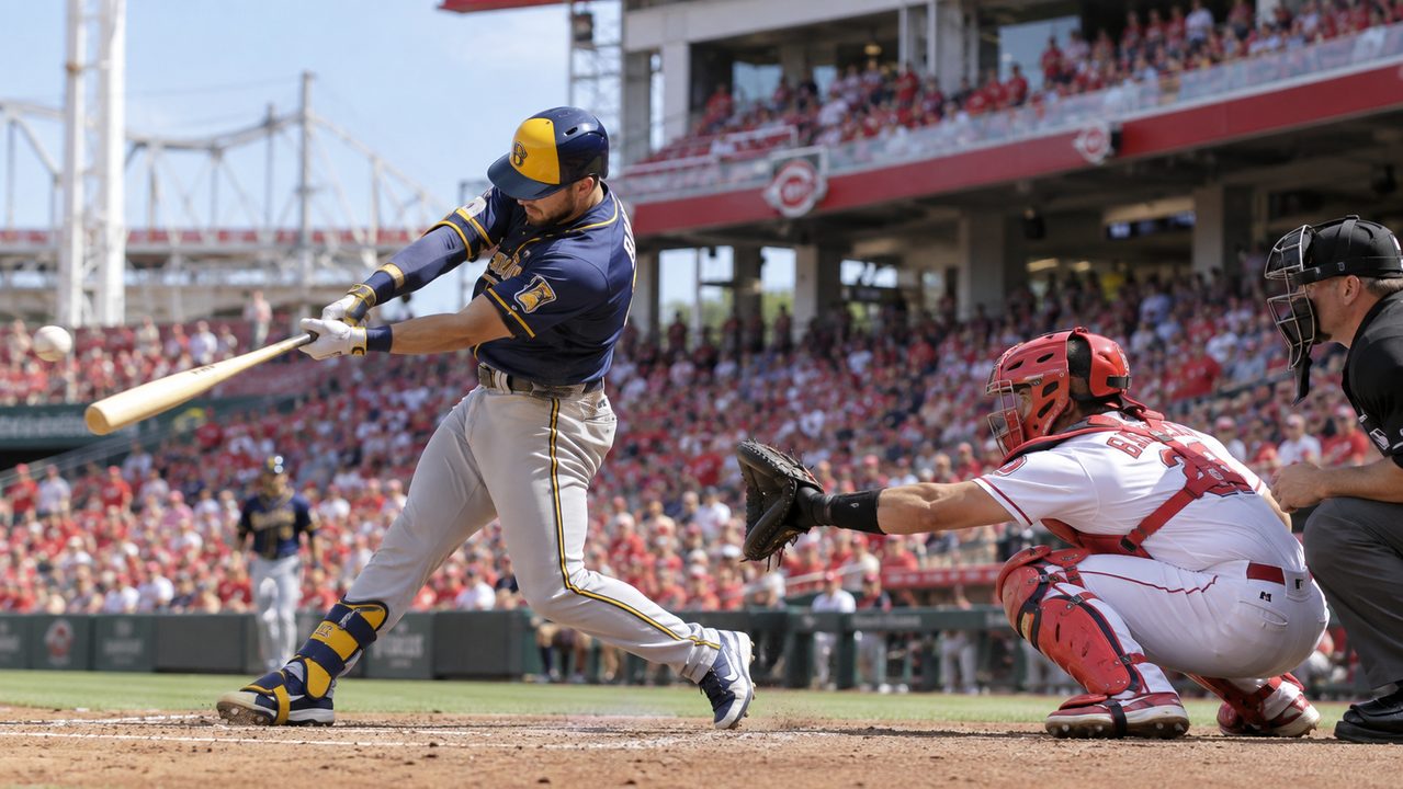 FrontPage Sports editorial image for Milwaukee Brewers at Cincinnati Reds