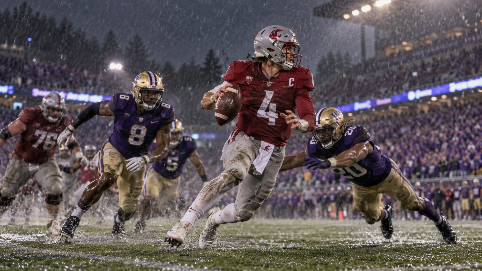 FrontPage Sports editorial image for Washington State Cougars at Washington Huskies: spread prediction and analysis